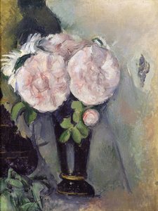 Blomster i en blå vase, ca. 1886